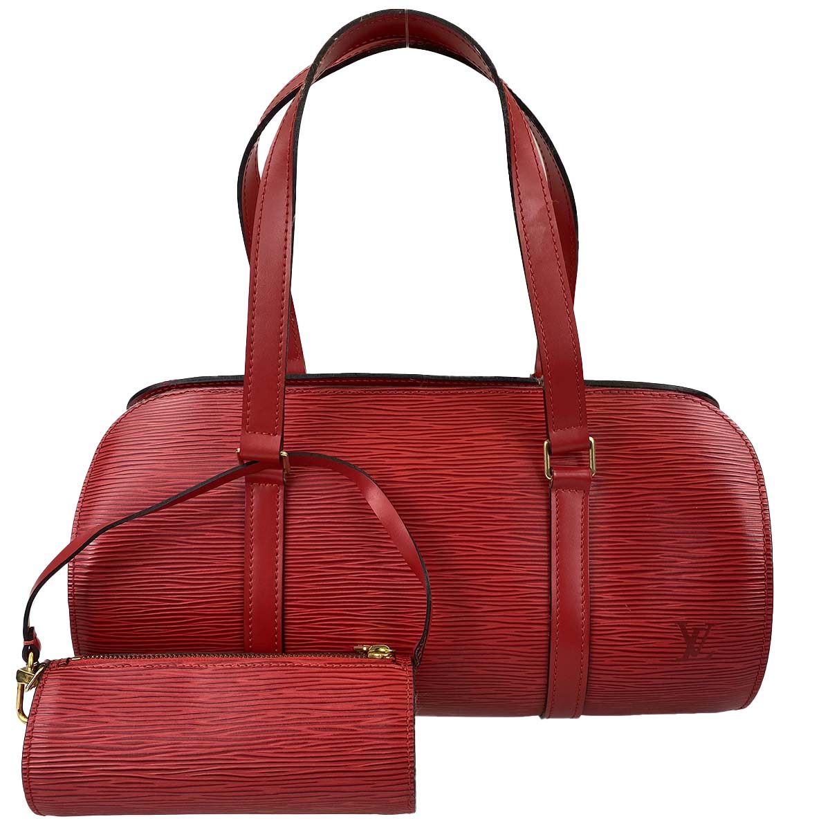 ルイ・ヴィトン エピ スフロ カスティリアンレッド ハンドバッグ