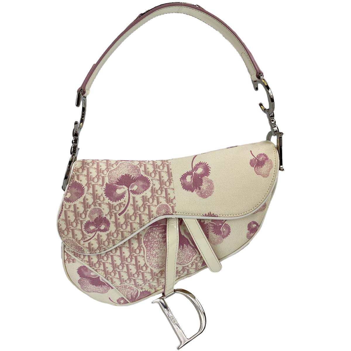 ディオール サドルバッグ フローラル ハンドバッグ