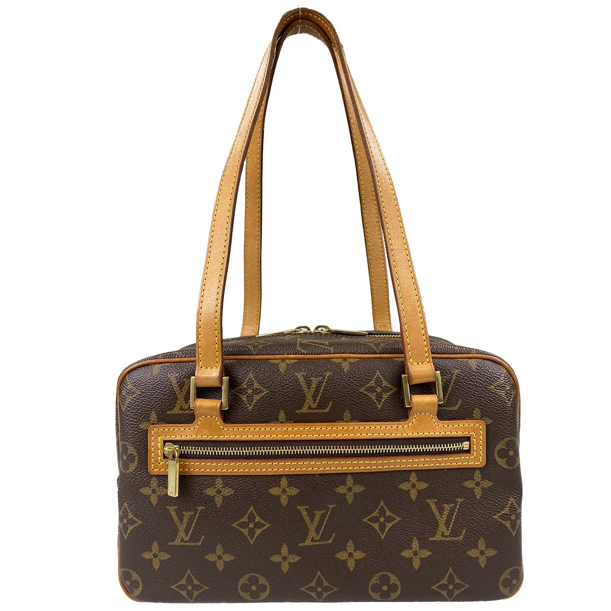 ルイ・ヴィトン モノグラム シテMM ブラウンショルダーバッグ