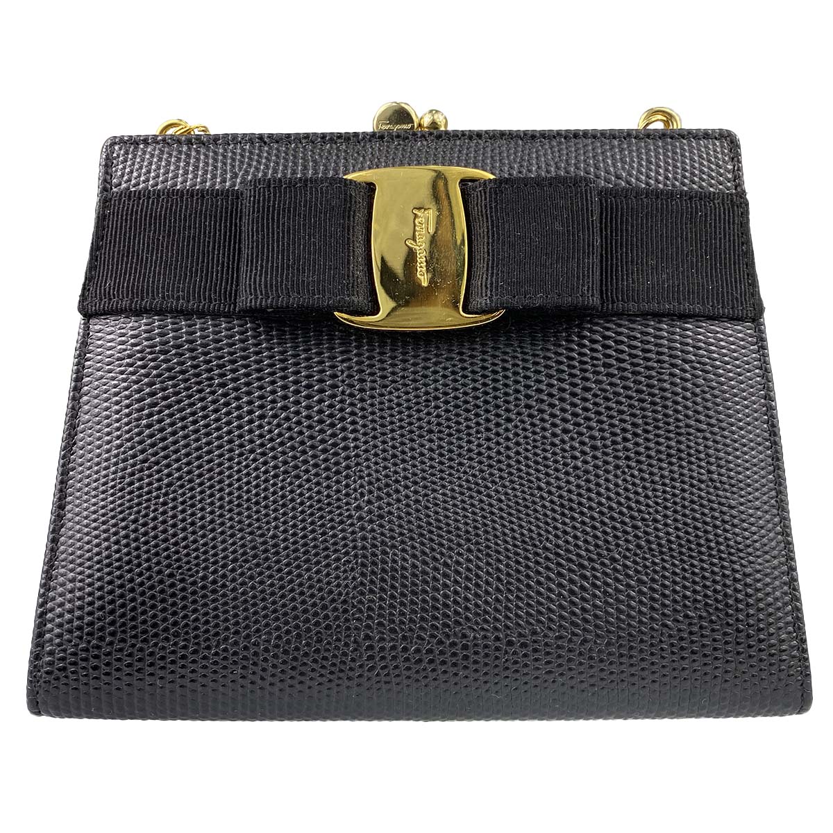 フェラガモ ヴァラ リボン ショルダーバッグ