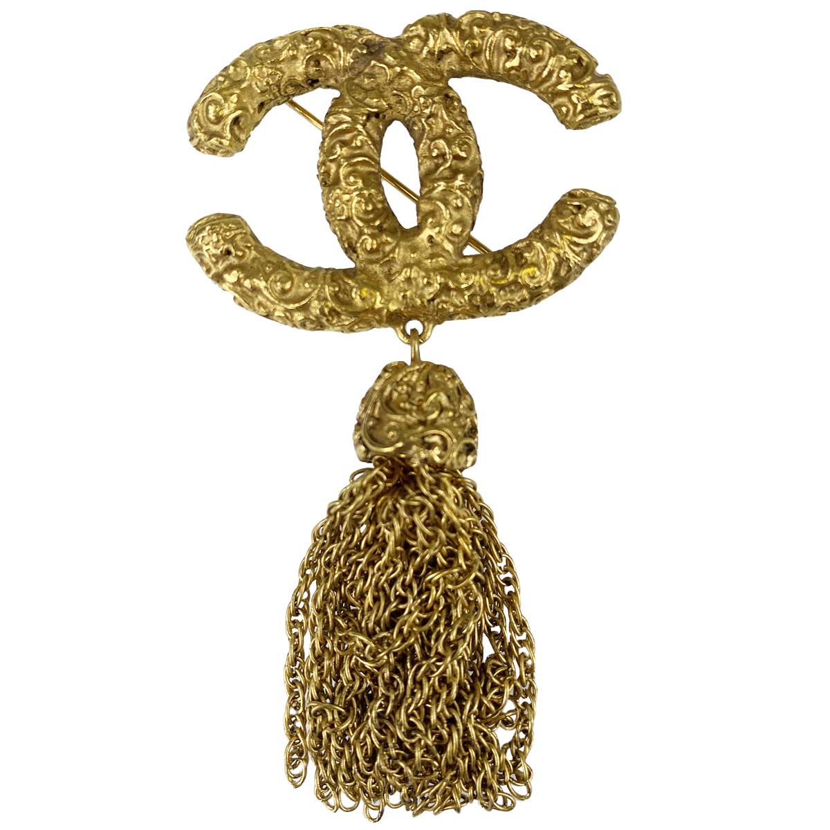 シャネル ゴールドメッキ CCロゴ ゴールド ブローチ