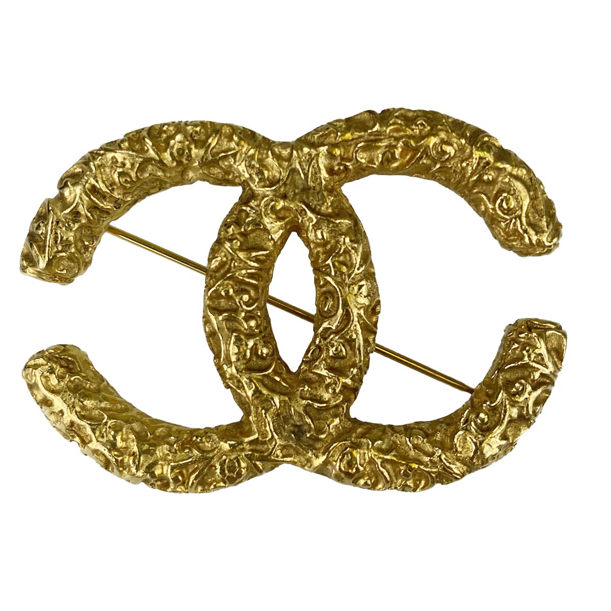 シャネル ゴールドメッキ CCロゴ ゴールド ブローチ