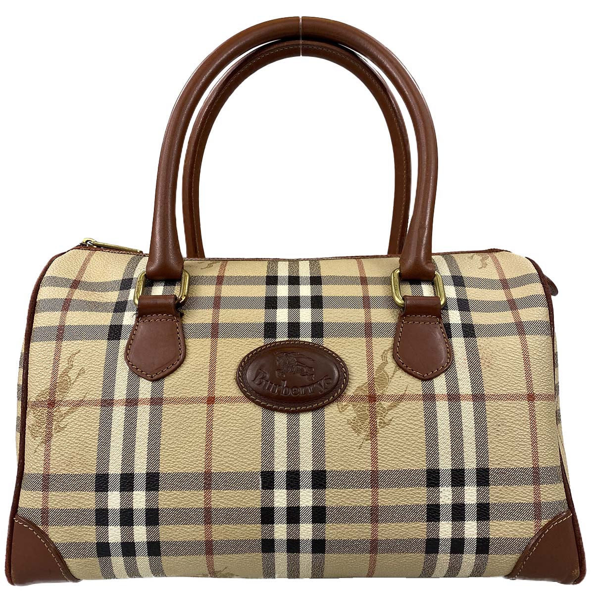 バーバリー ノバチェック ボストンバッグ