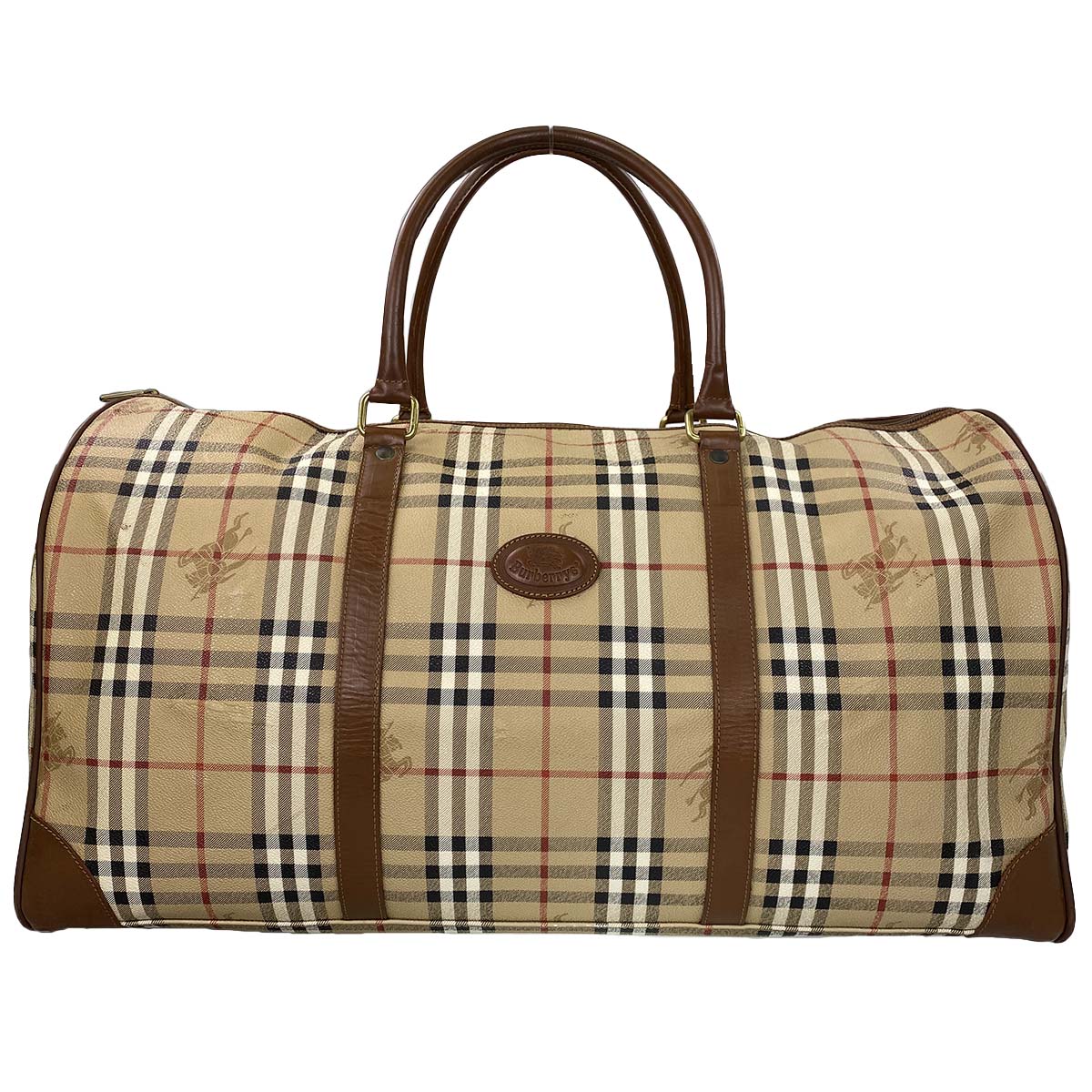 バーバリー ノバチェック ボストンバッグ