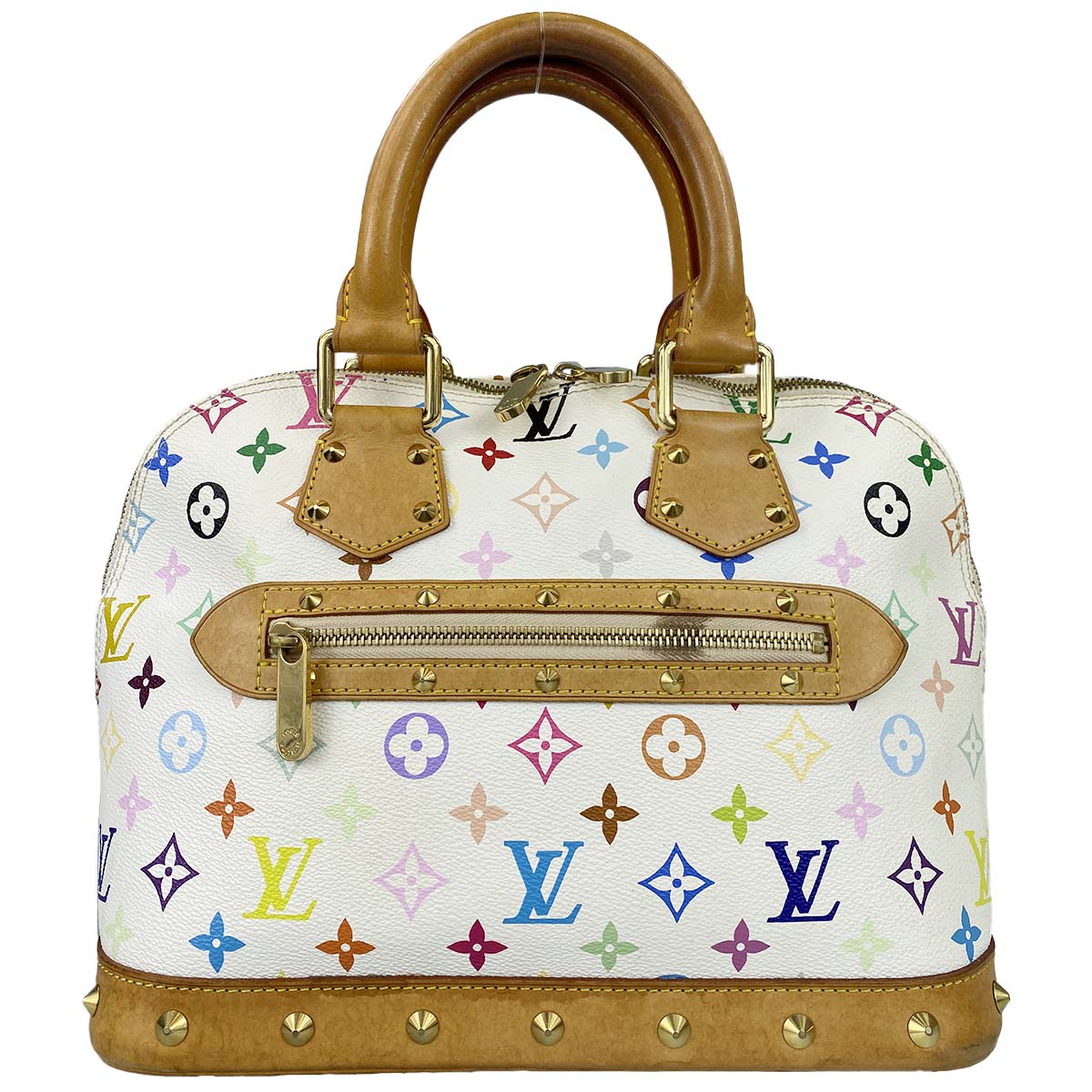 ルイ・ヴィトン モノグラム マルチカラー アルマ ブロン ハンドバッグ