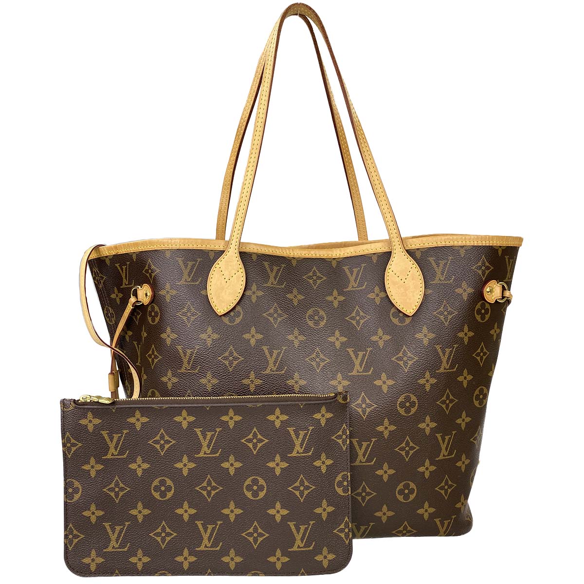 ルイ・ヴィトン モノグラム ネヴァーフルMM ブラウン トートバッグ