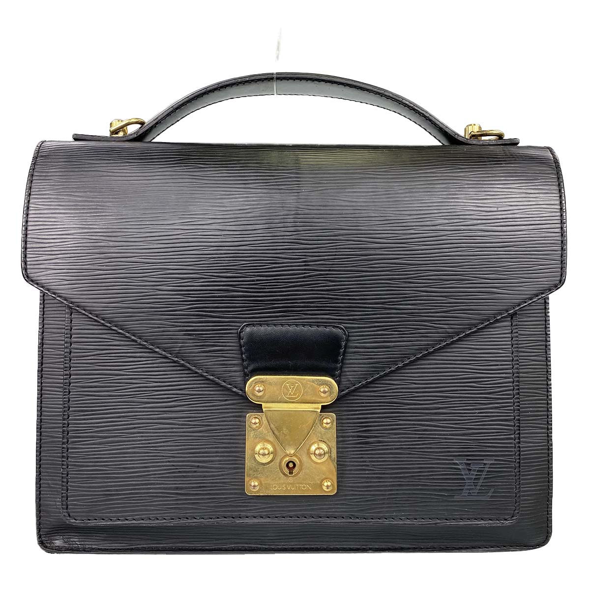 ルイ・ヴィトン エピ モンソー ノワール ハンドバッグ