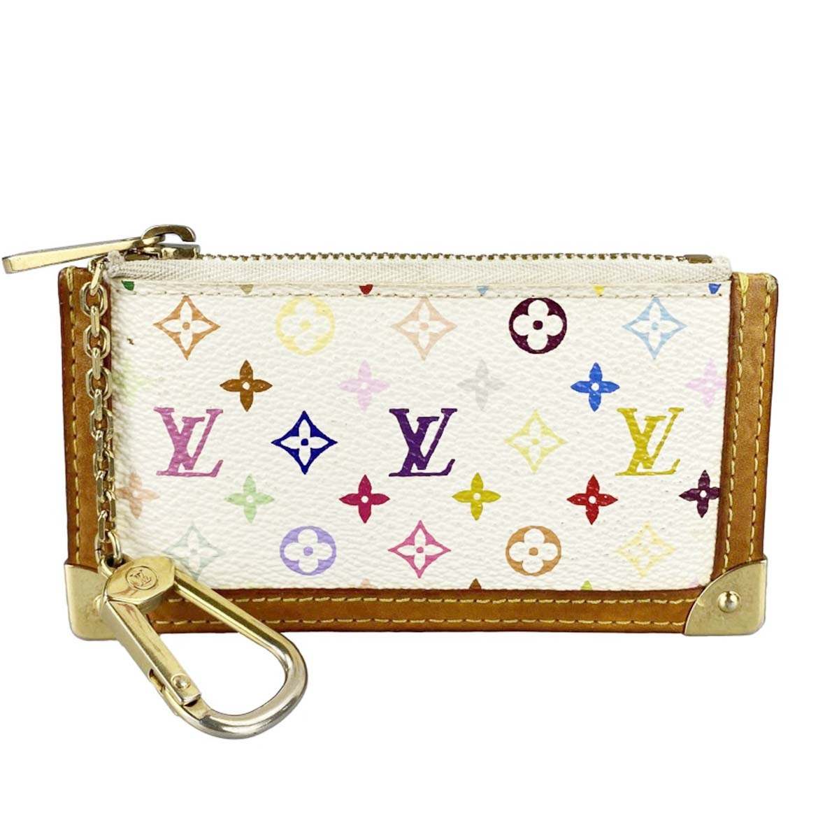 ルイ・ヴィトン モノグラム マルチカラー ポシェットクレ ブロン コインケース
