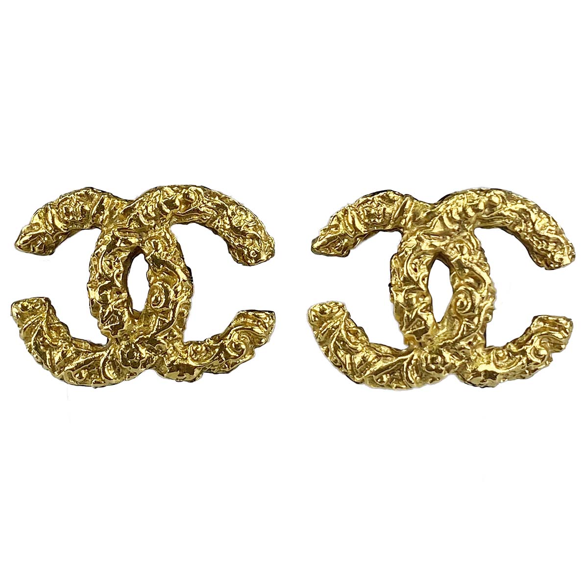 シャネル ゴールドメッキ CCロゴ ゴールド イヤリング