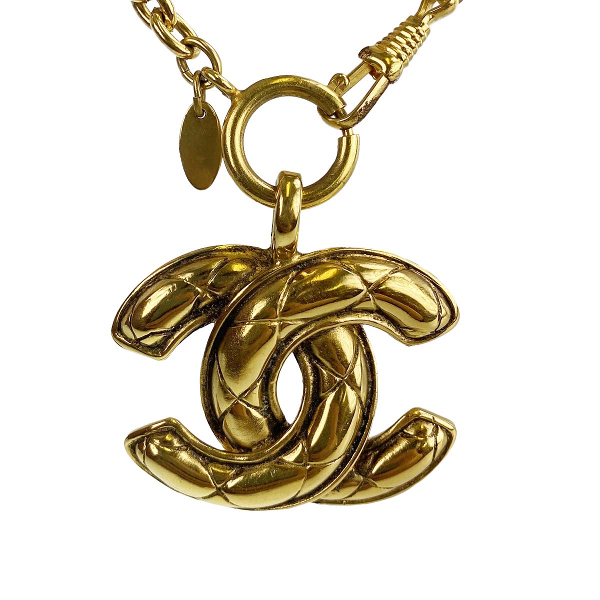 シャネル ゴールドメッキ CCロゴ ゴールド ネックレス