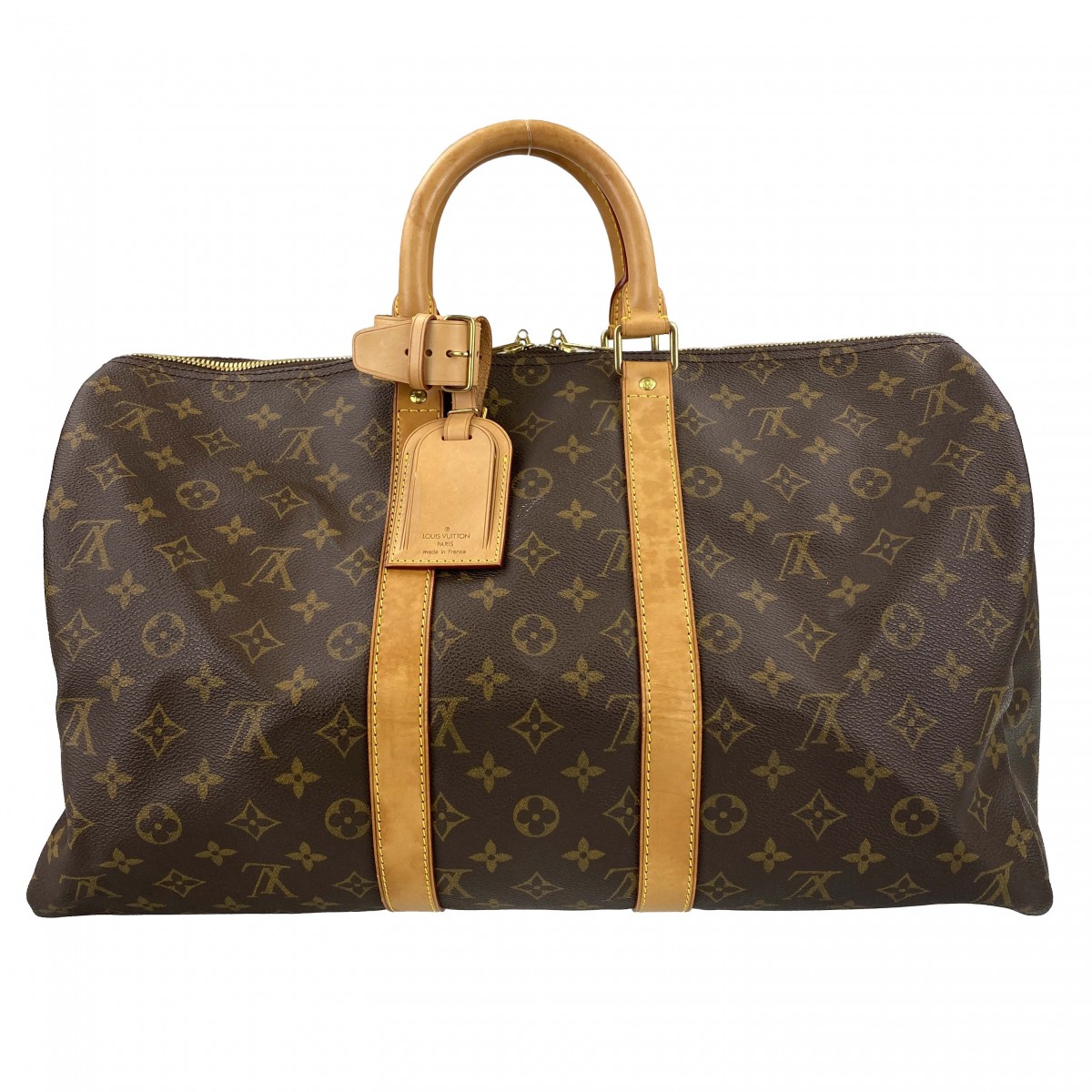 ルイ・ヴィトン モノグラム キーポル バンドリエール 45 ブラウン ボストンバッグ