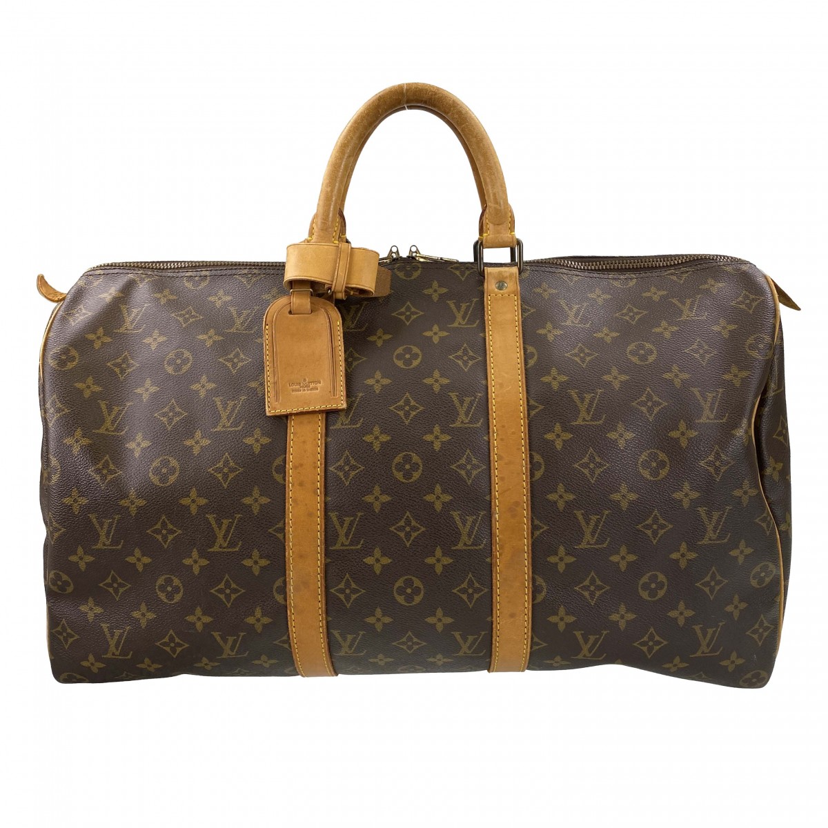 ルイ・ヴィトン モノグラム キーポル50 ブラウン ボストンバッグ