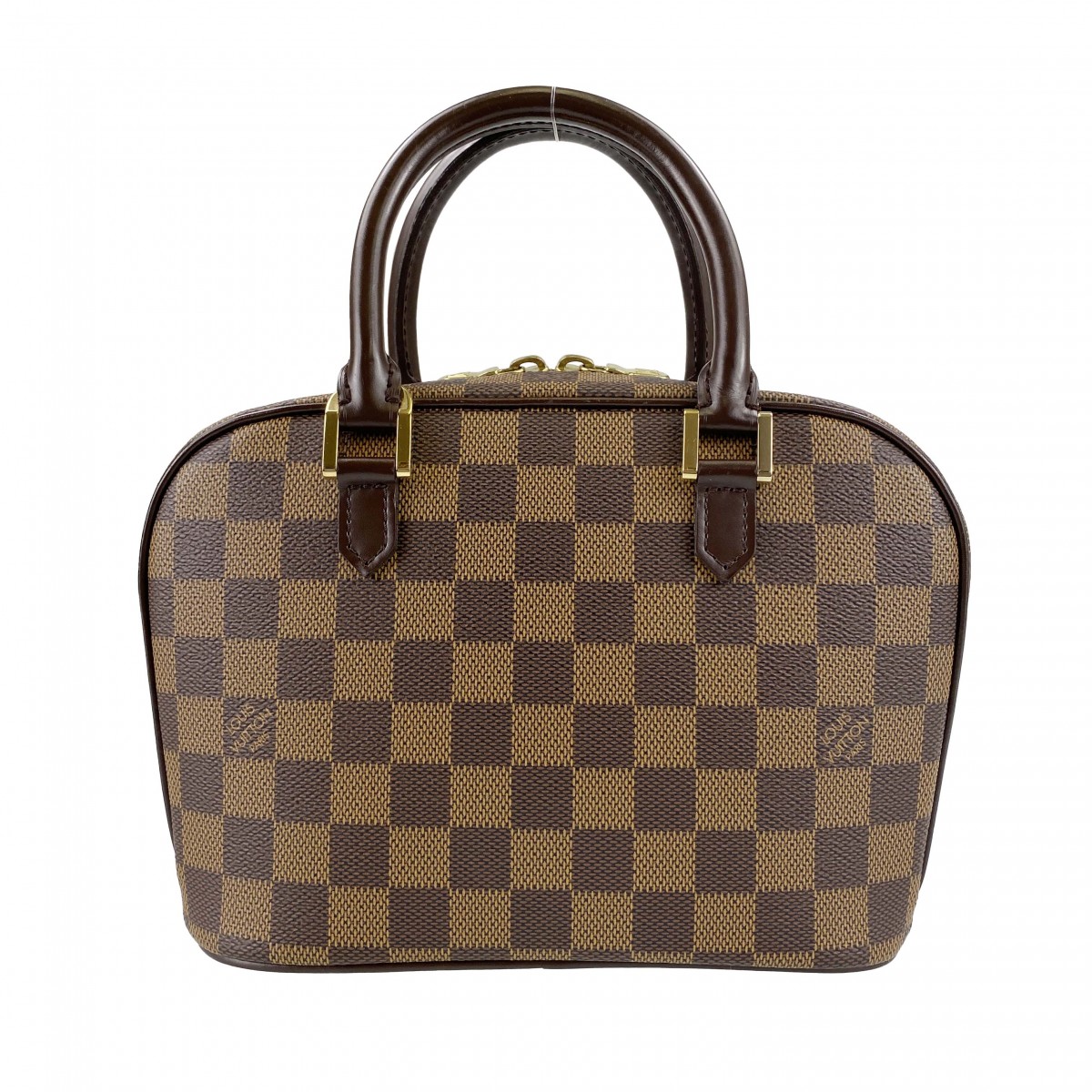 ルイ・ヴィトン ダミエ エベヌ サリア ミニ ブラウン ハンドバッグ