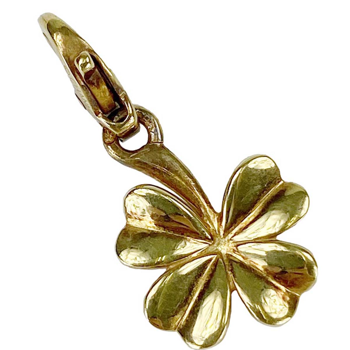 シャネル K18 クローバー ゴールド ペンダントトップ