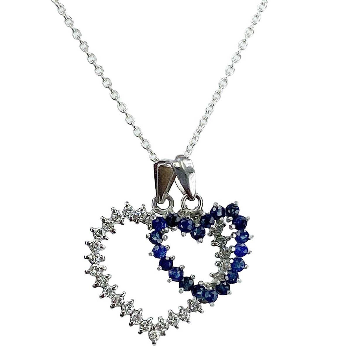 ジュエリー シルバーチャーム プラチナ Pt900 シルバーカラー ハートネックレス 