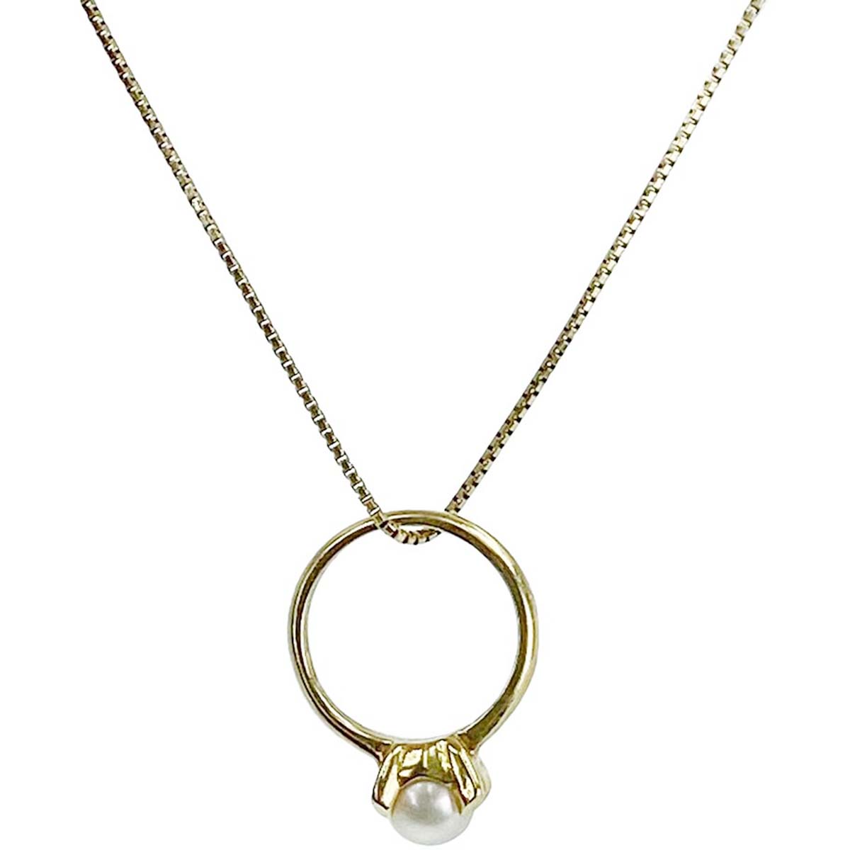 ノーブランド K18 パール ネックレス