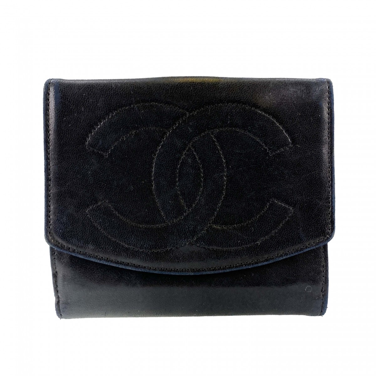 シャネル レザー ブラック 財布