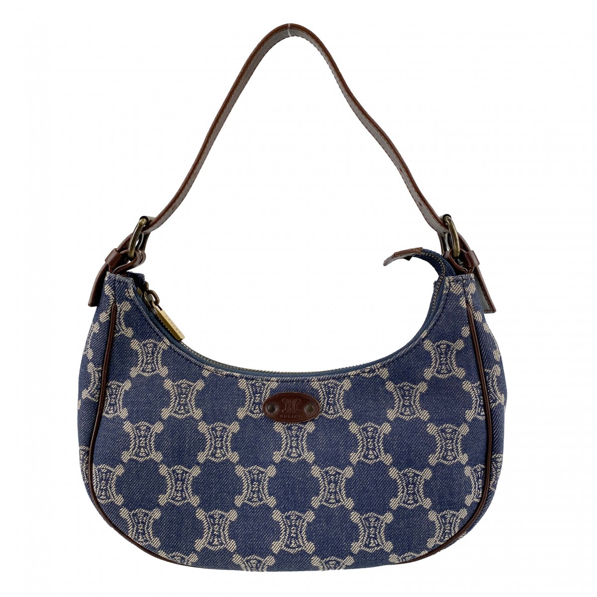 セリーヌ パリマカダム デニム ハンドバッグ