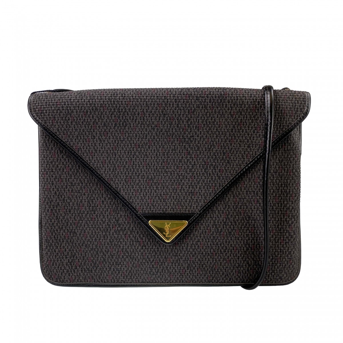 サンローラン PVC レザー ショルダーバッグ