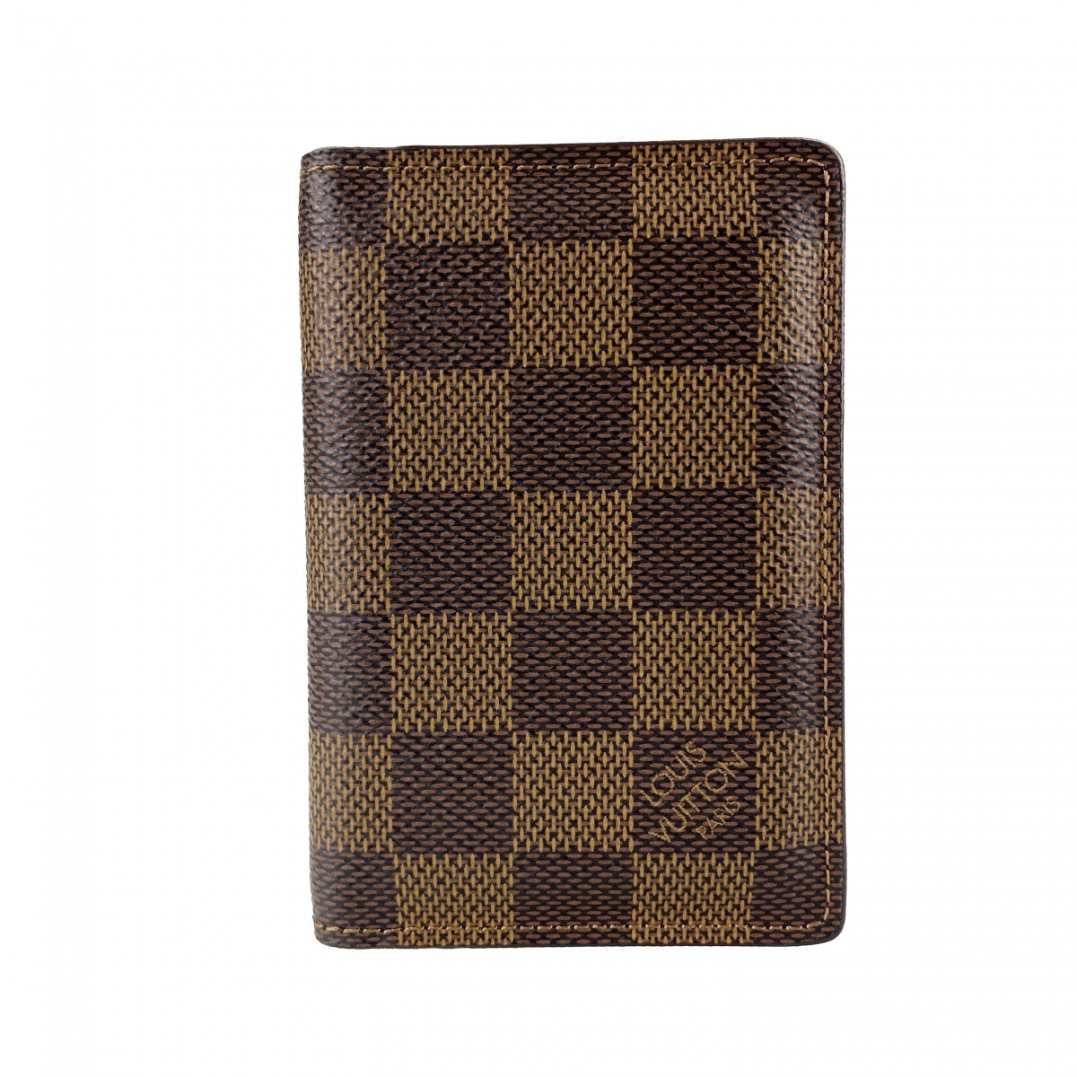 ルイ・ヴィトン ダミエ エベヌ オーガナイザー ドゥポッシュ ブラウン カードケース 