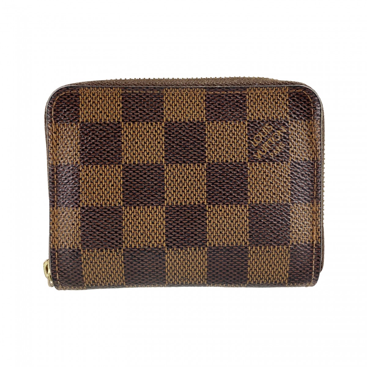 ルイ・ヴィトン ダミエ エベヌ ジッピー コインパース ブラウン 財布