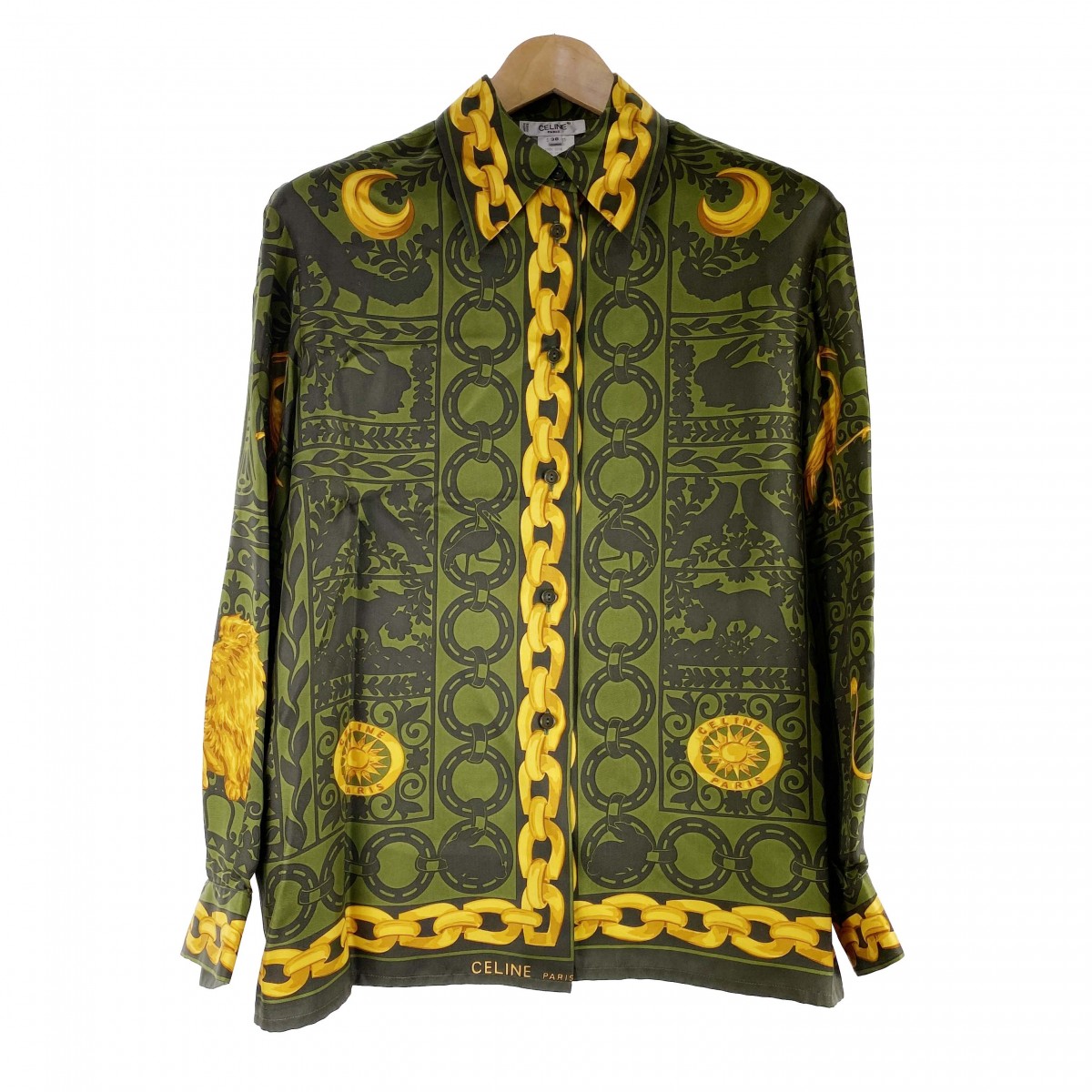 セリーヌ シルク シャツ