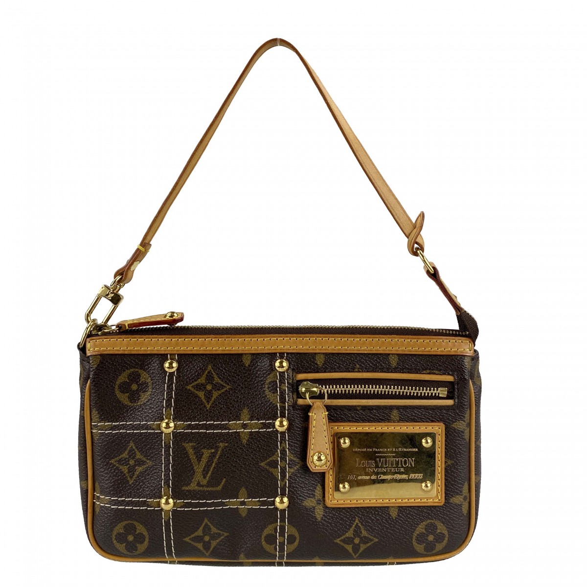 ルイ・ヴィトン モノグラム リヴェット ポシェット アクセソワ―ル ブラウン ポーチ