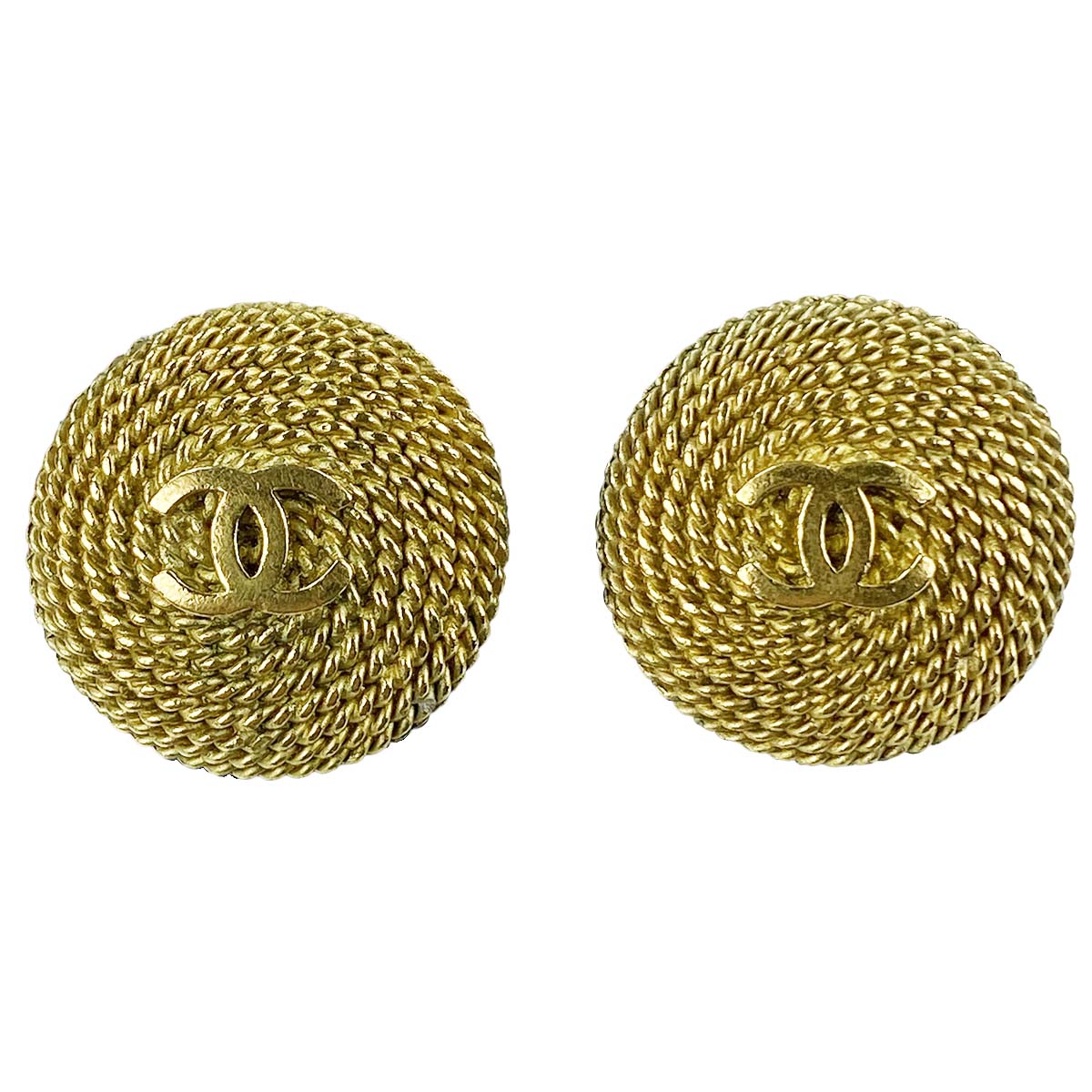 シャネル ゴールドメッキ CCロゴ ゴールド イヤリング