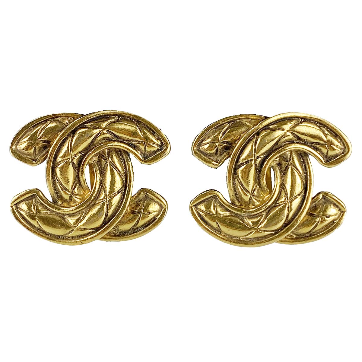 シャネル ゴールドメッキ CCロゴ ゴールド イヤリング