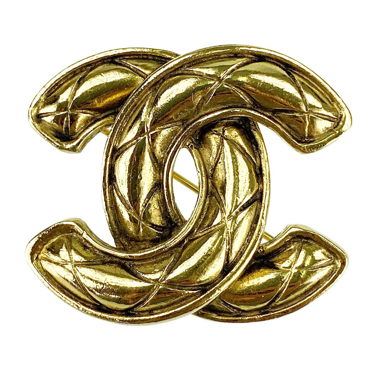 シャネル ゴールドメッキ CCロゴ ゴールド ブローチ