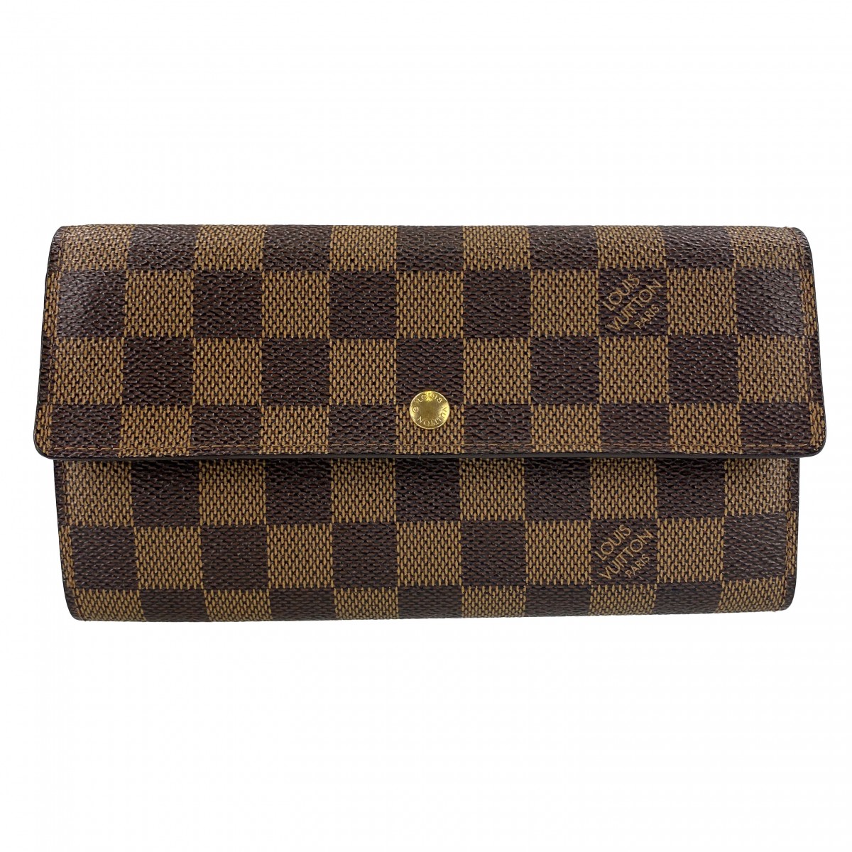 ルイ・ヴィトン ダミエ エベヌ ポルトフォイユ サラ ブラウン 財布