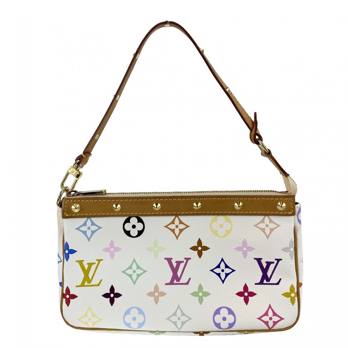 ルイ・ヴィトン モノグラム マルチカラー ポシェット アクセソワ―ル ブロン ポーチ