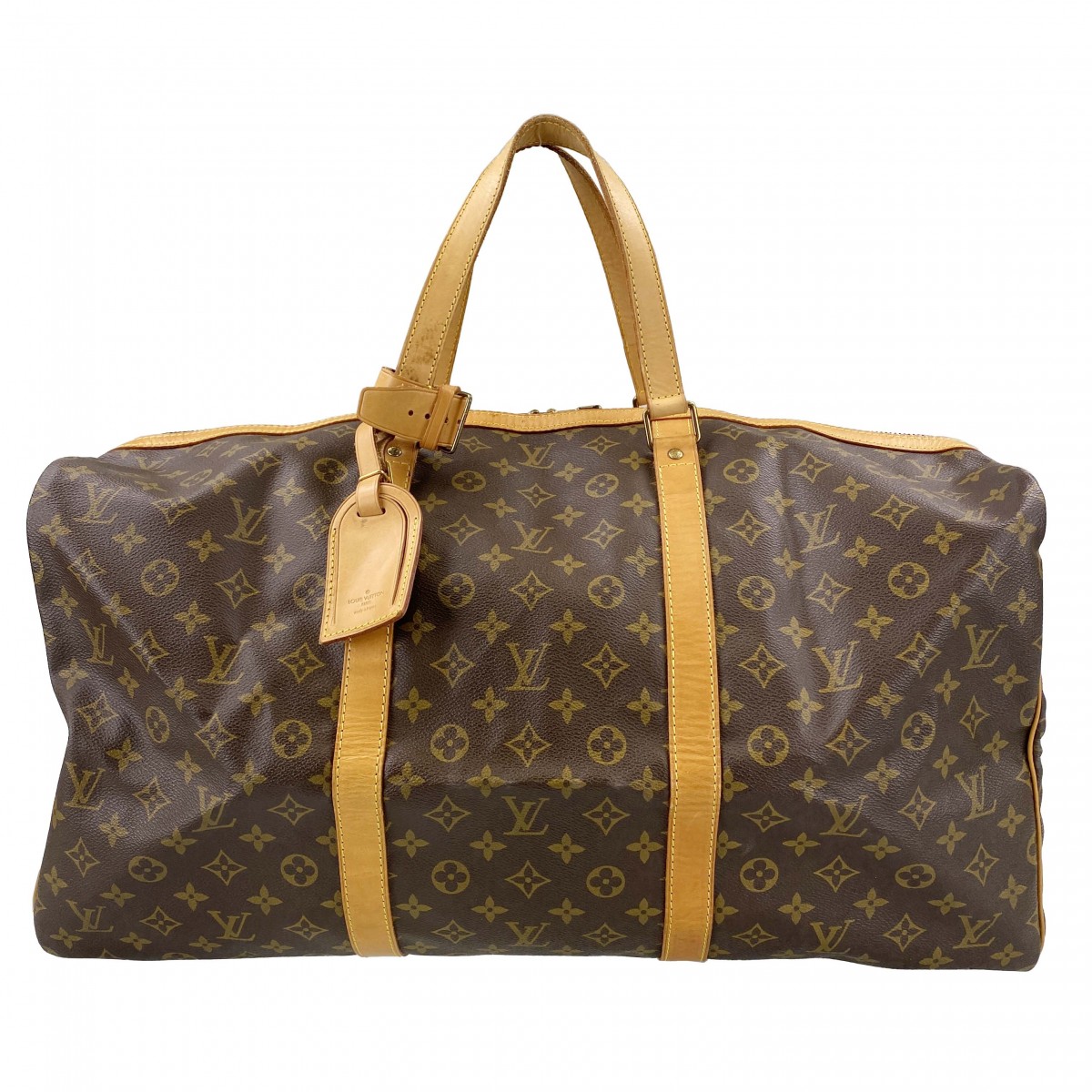 ルイ・ヴィトン モノグラム サック スープル55 ブラウン ボストンバッグ