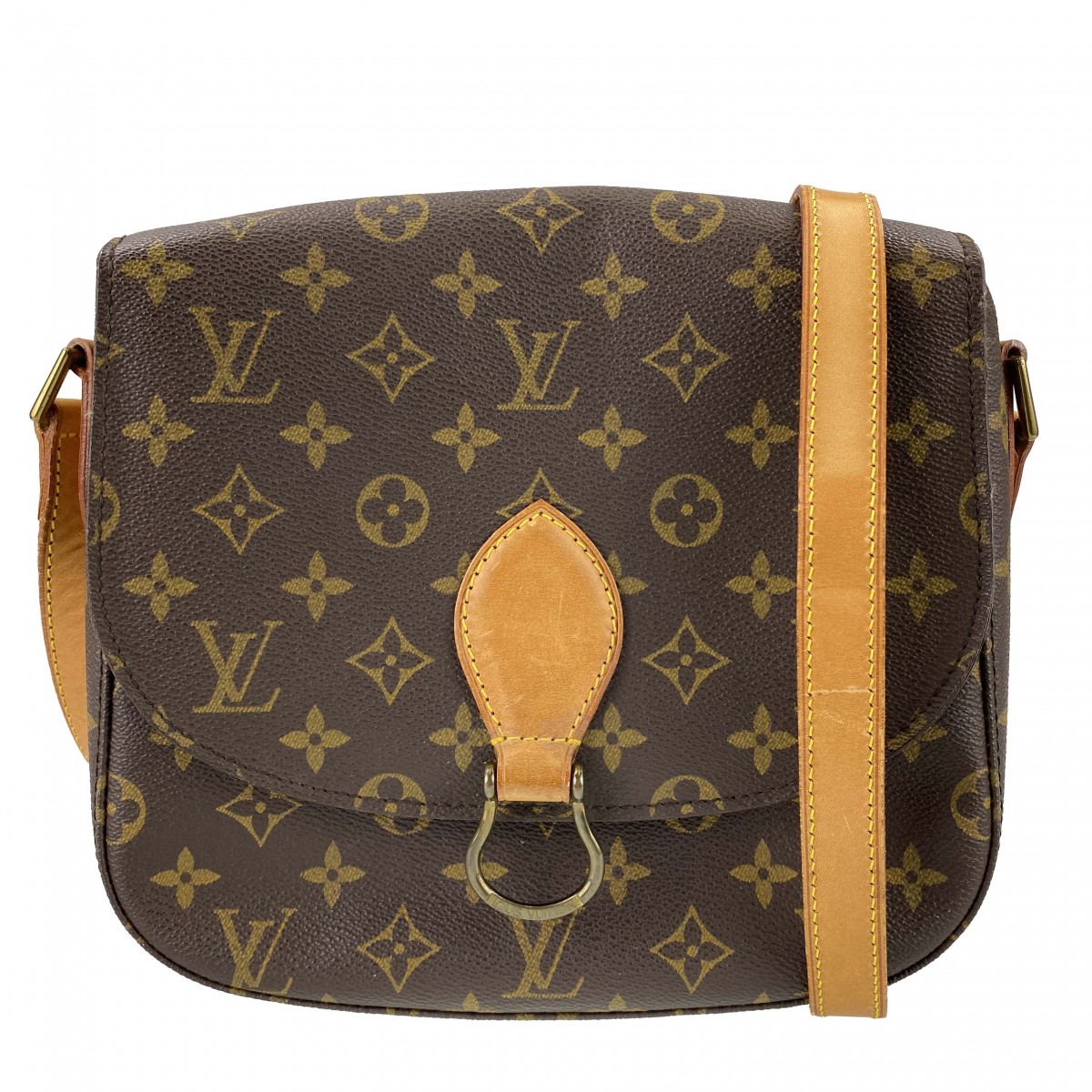 ルイ・ヴィトン モノグラム サンクルーGM ブラウン ショルダーバッグ