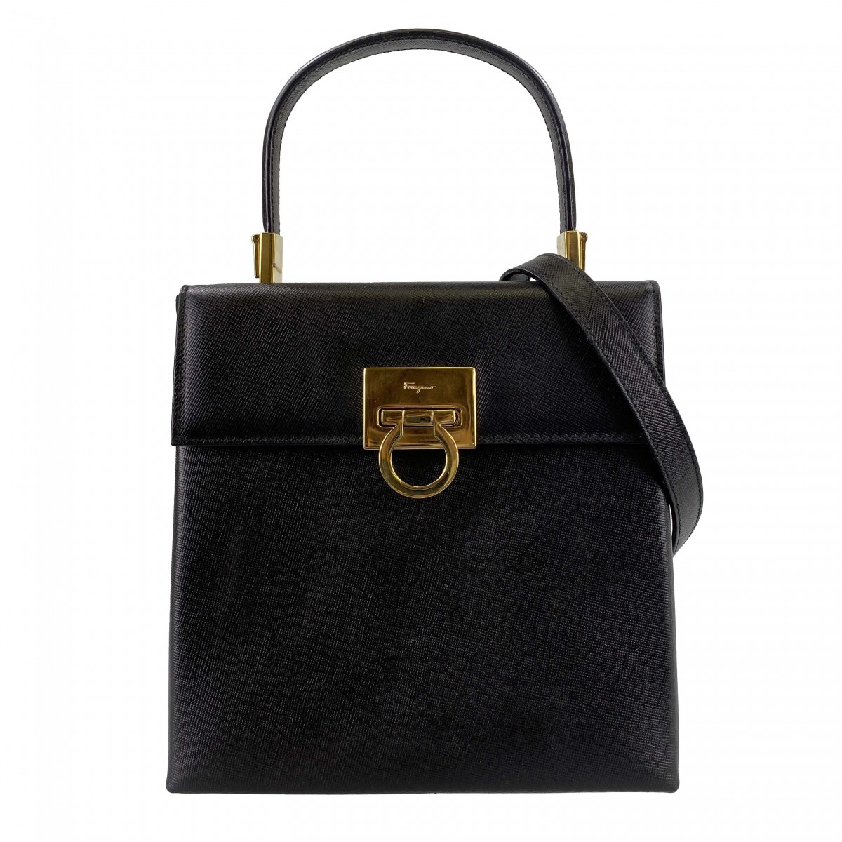 フェラガモ ガンチーニ 2WAY ハンドバッグ