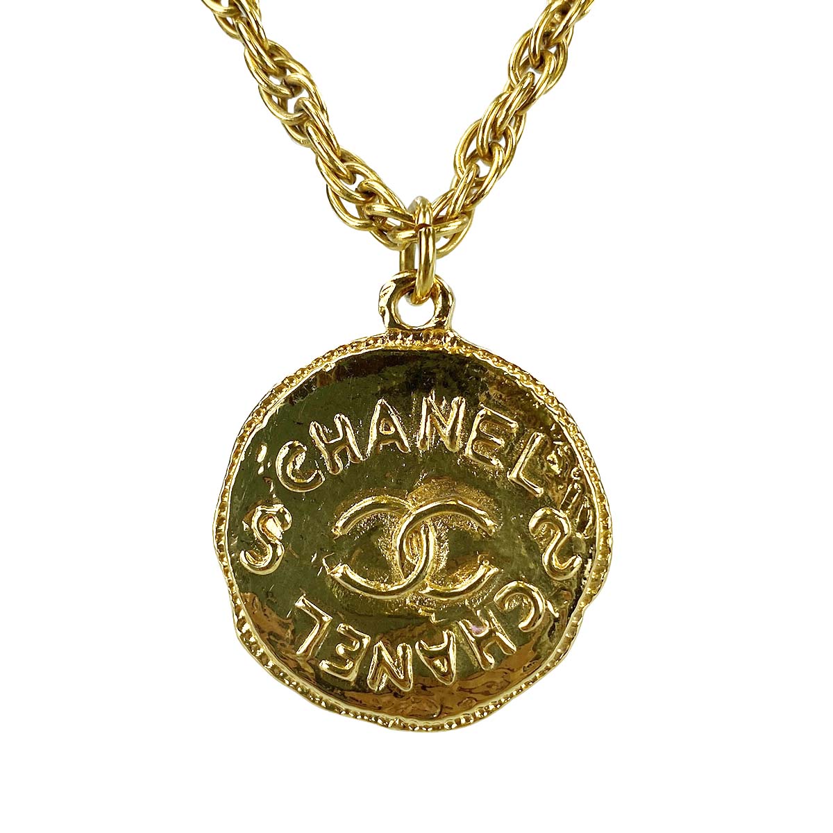 シャネル ゴールドメッキ CCロゴ ゴールド ネックレス