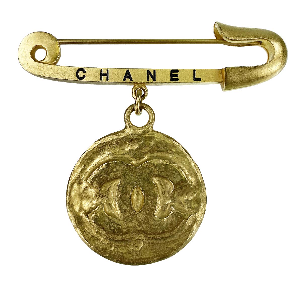 シャネル ゴールドメッキ CCロゴ ゴールド ブローチ