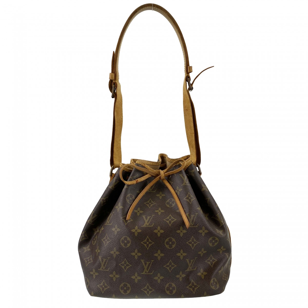 ルイ・ヴィトン モノグラム プチ ノエ ブラウン ショルダーバッグ