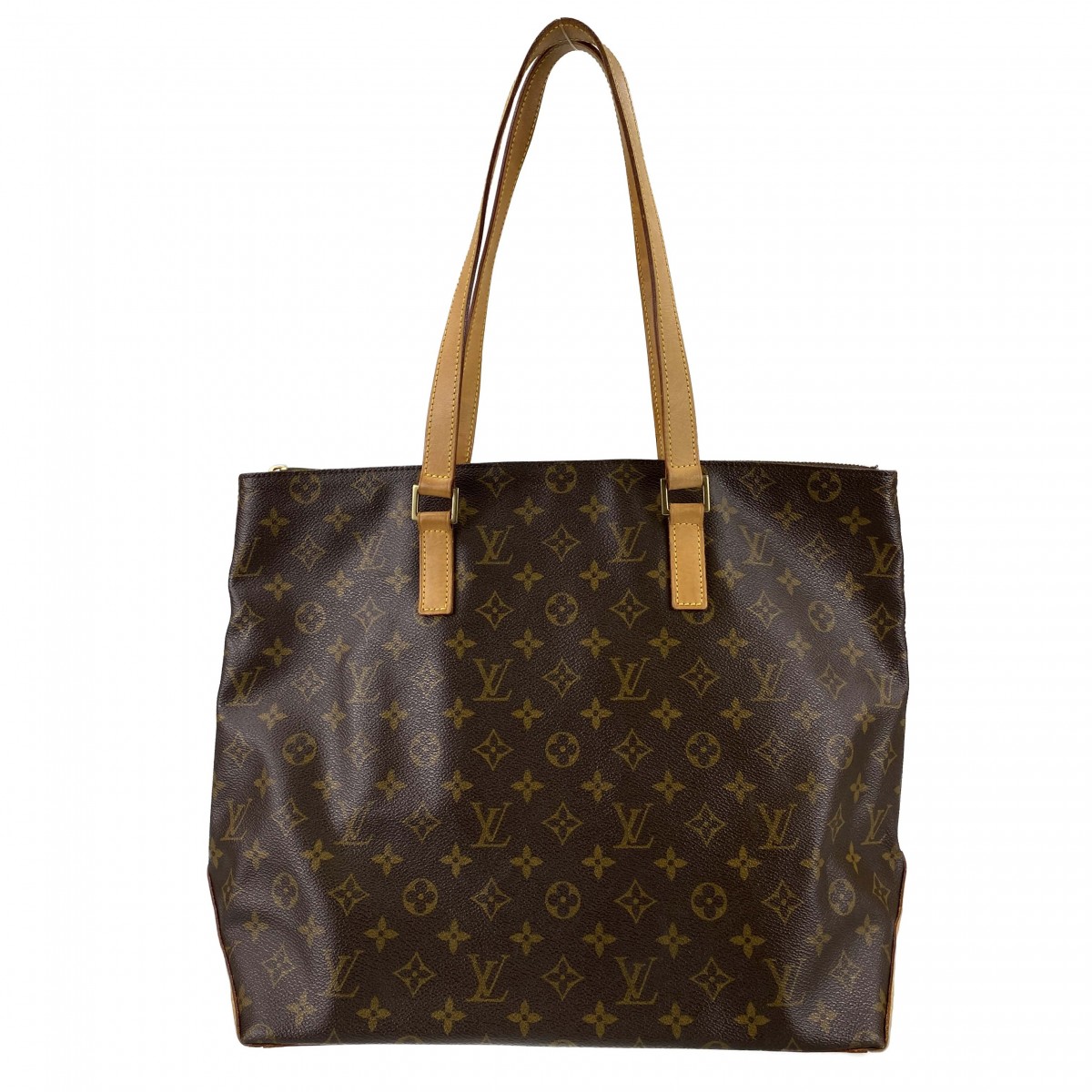 ルイ・ヴィトン モノグラム カバ メゾ ブラウン トートバッグ