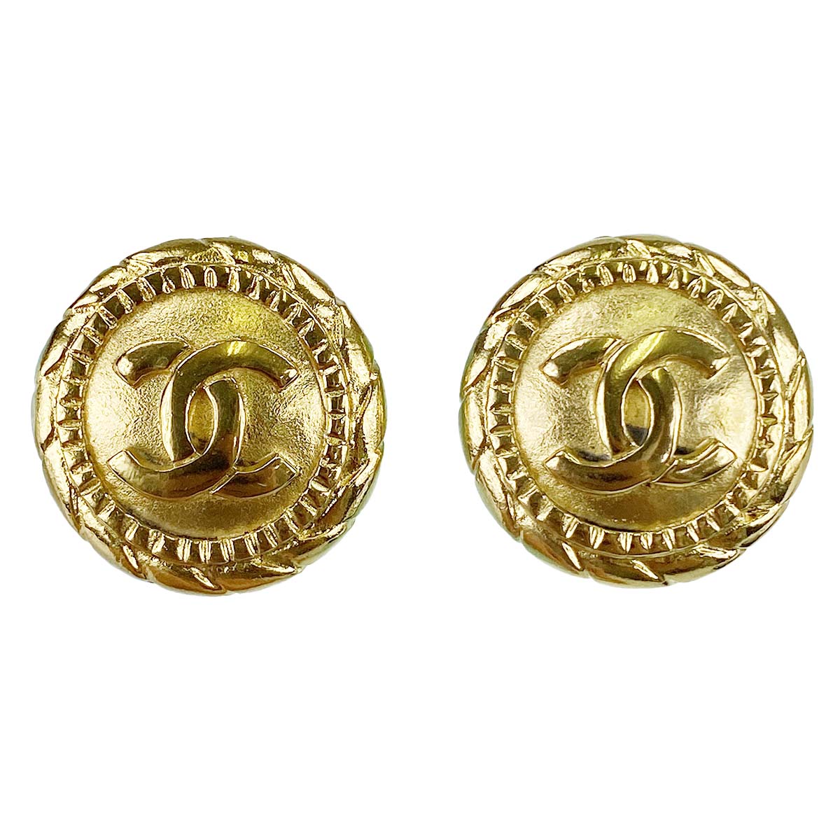 シャネル ゴールドメッキ CCロゴ ゴールド イヤリング