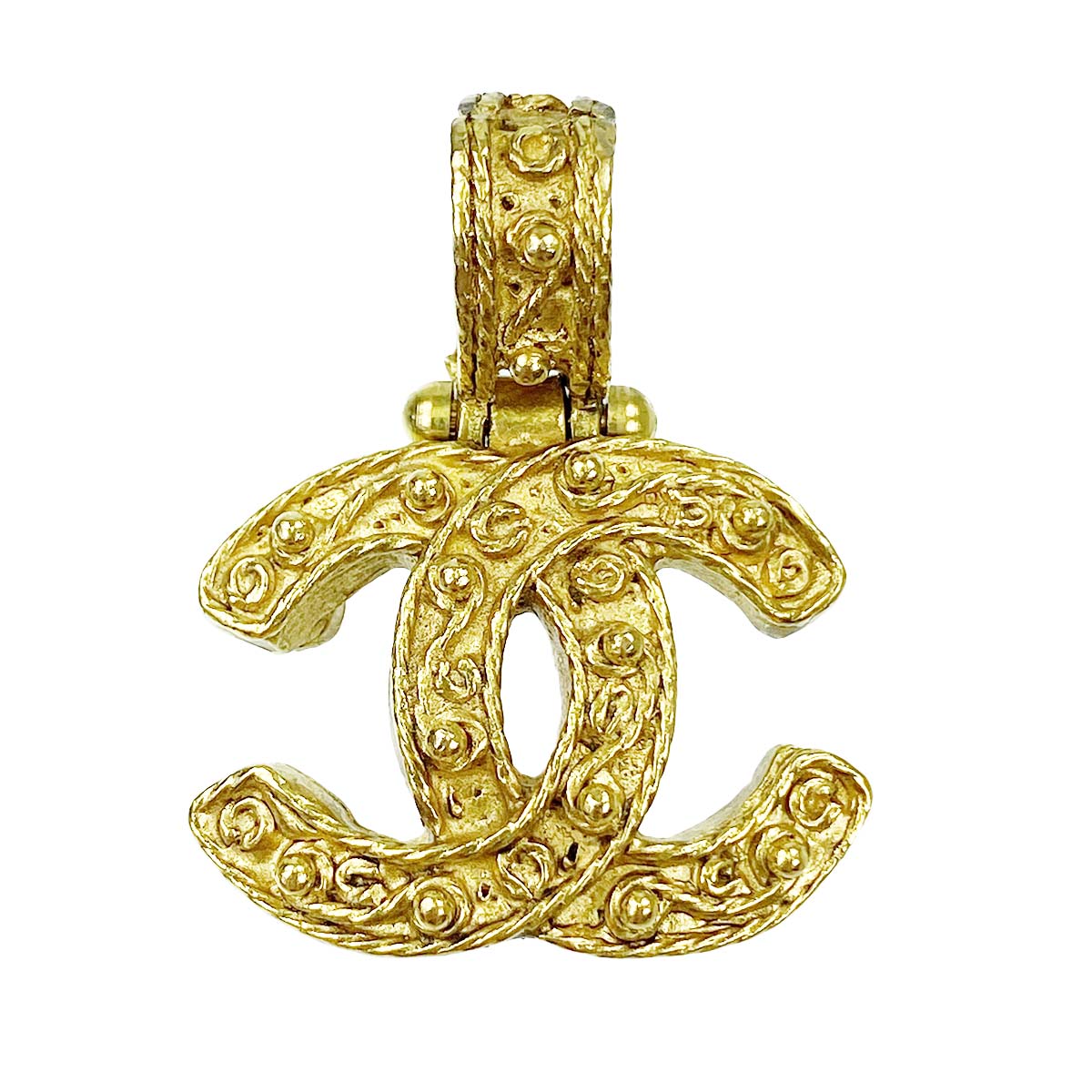 シャネル ゴールドメッキ CCロゴ ゴールド ペンダントトップ