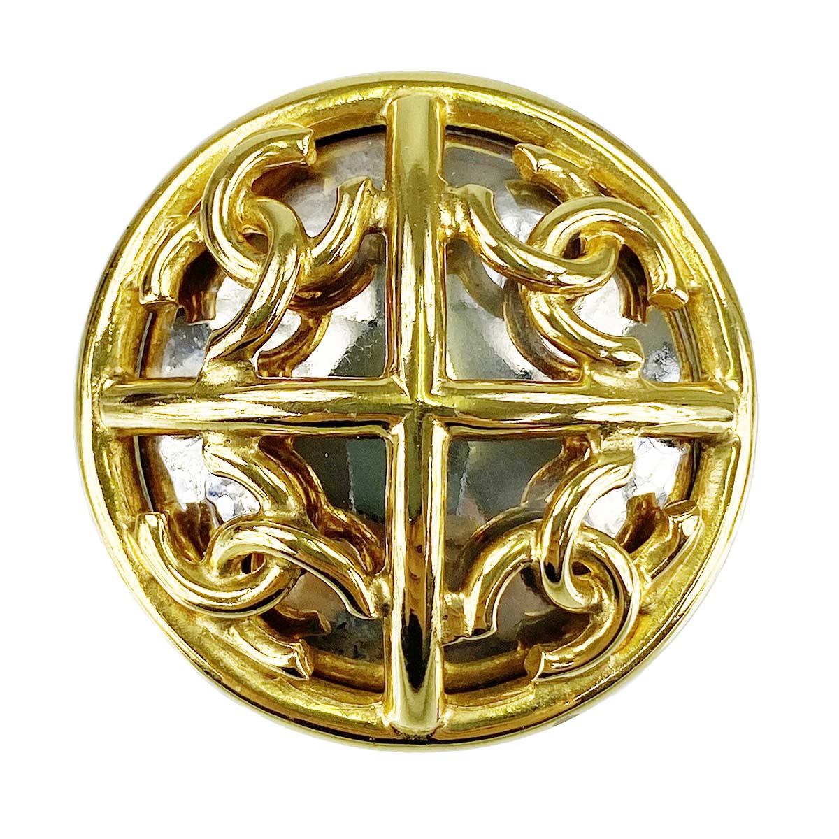 シャネル ゴールドメッキ CCロゴ ゴールド ブローチ