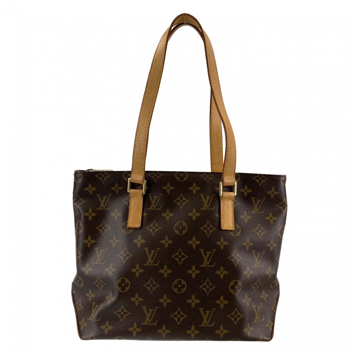 ルイ・ヴィトン モノグラム カバ ピアノ ブラウン トートバッグ
