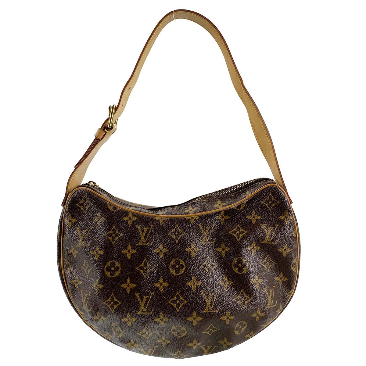 ルイ・ヴィトン モノグラム クロワッサンMM ブラウン ハンドバッグ