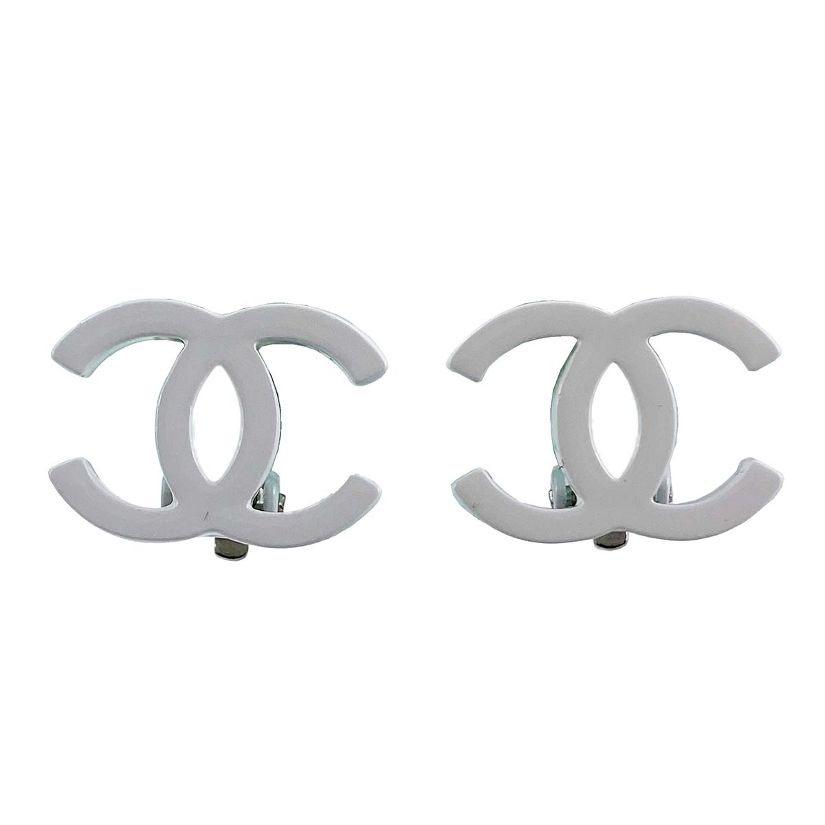 シャネル シルバー CCロゴ シルバー イヤリング