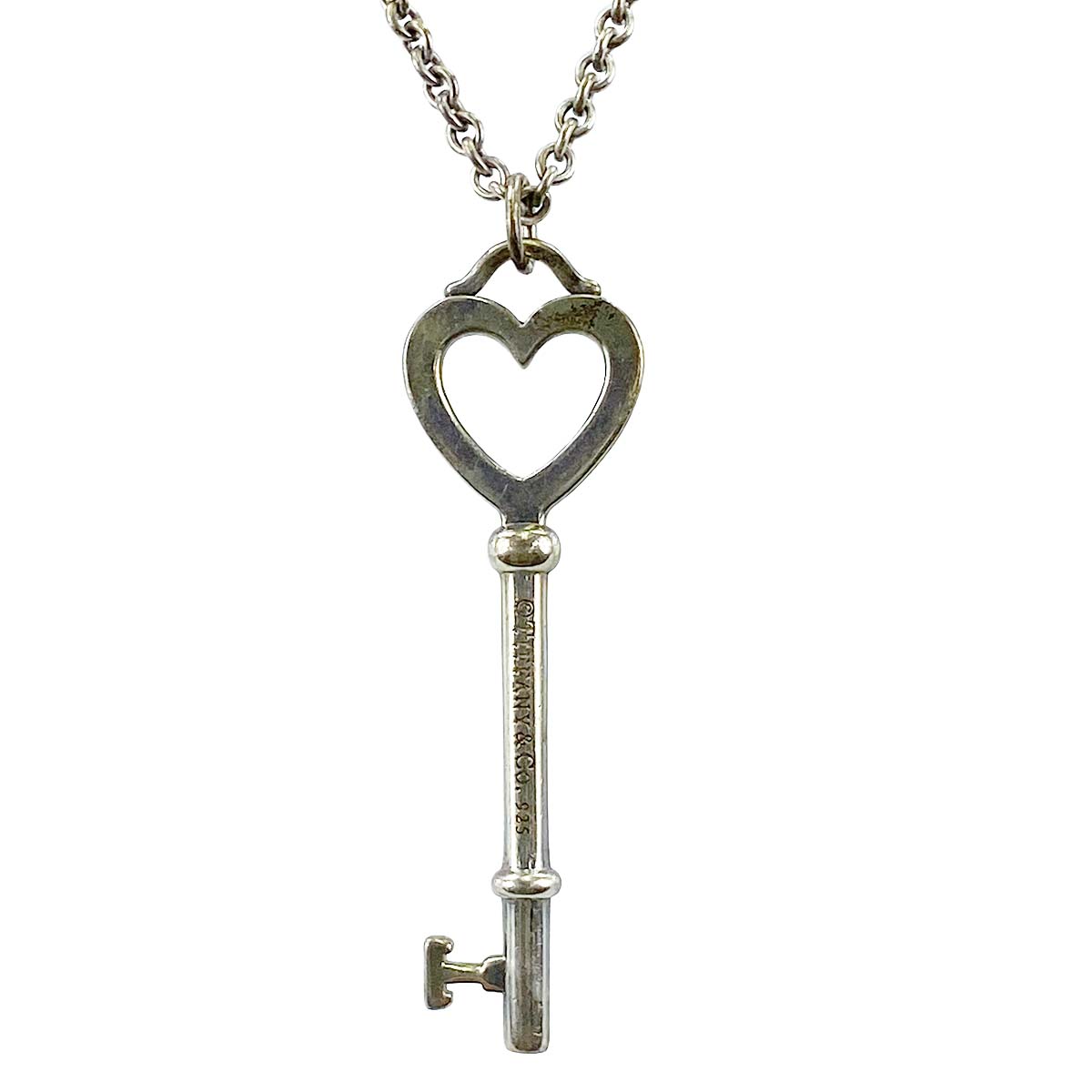 ティファニー ハートキー シルバー SV925 ネックレス