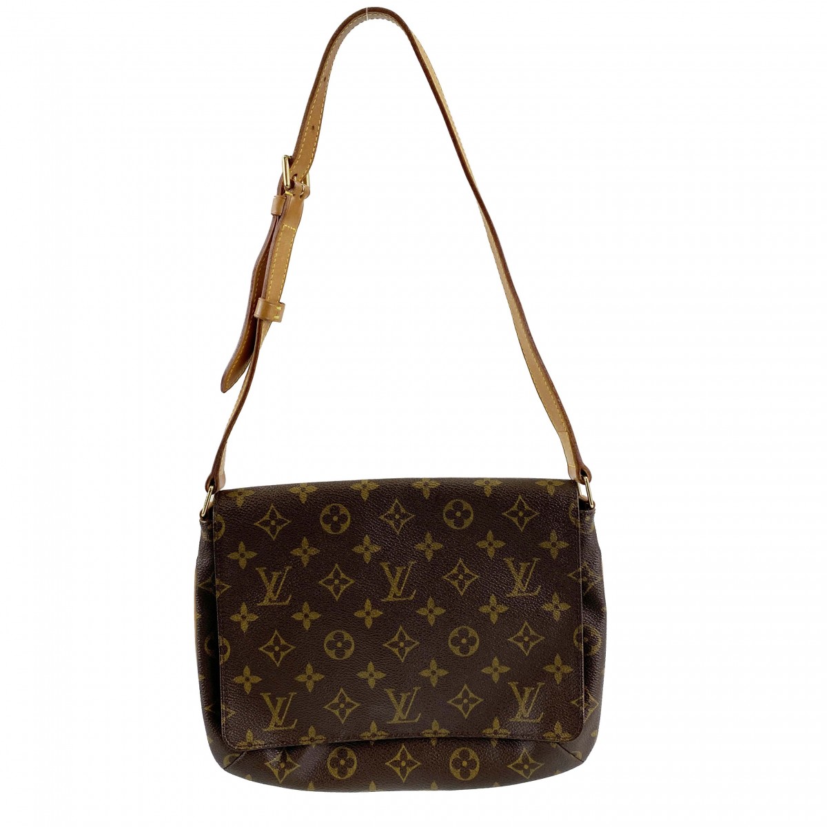 ルイ・ヴィトン モノグラム ミュゼット タンゴ ブラウン ショート ショルダーバッグ