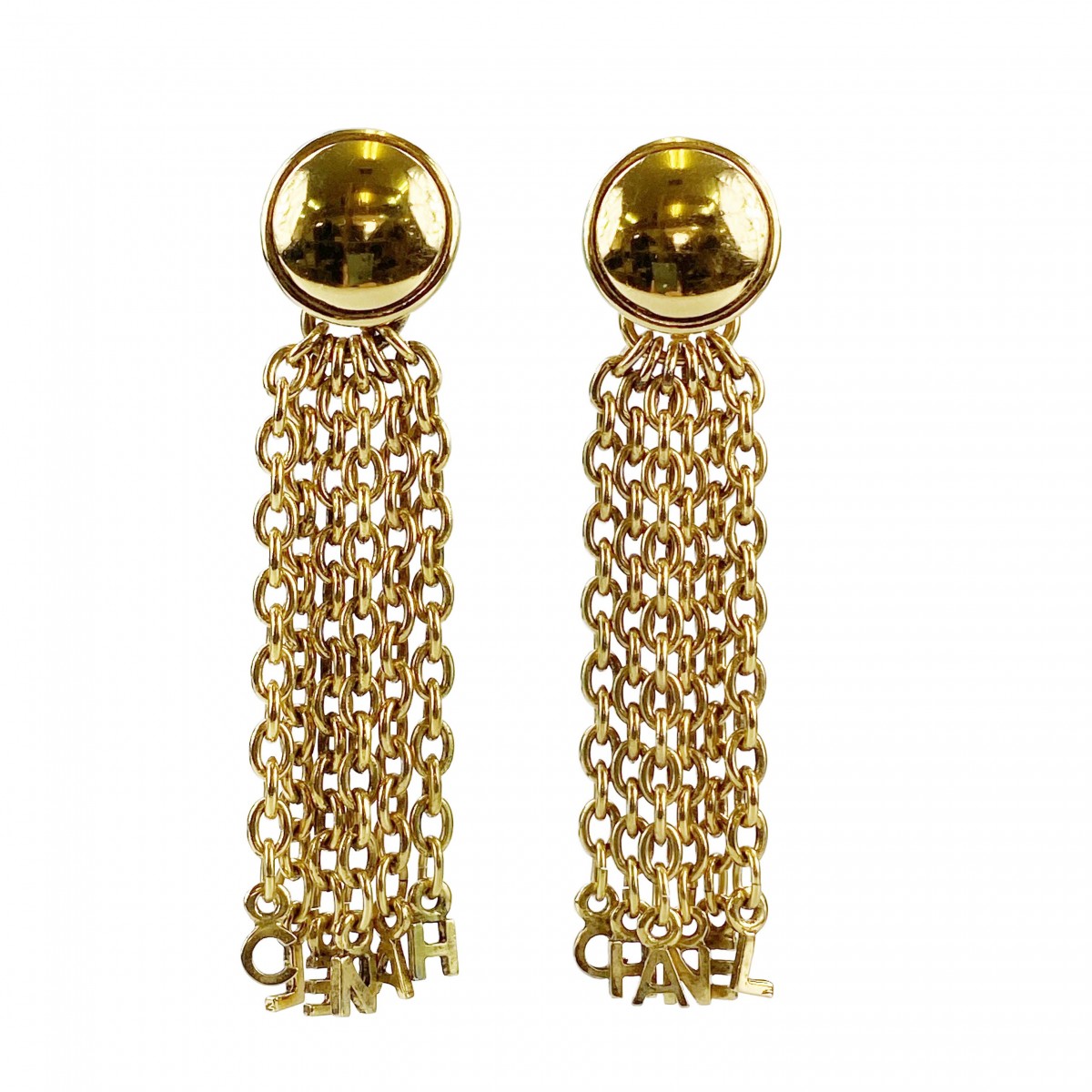 シャネル ゴールドメッキ ゴールド イヤリング