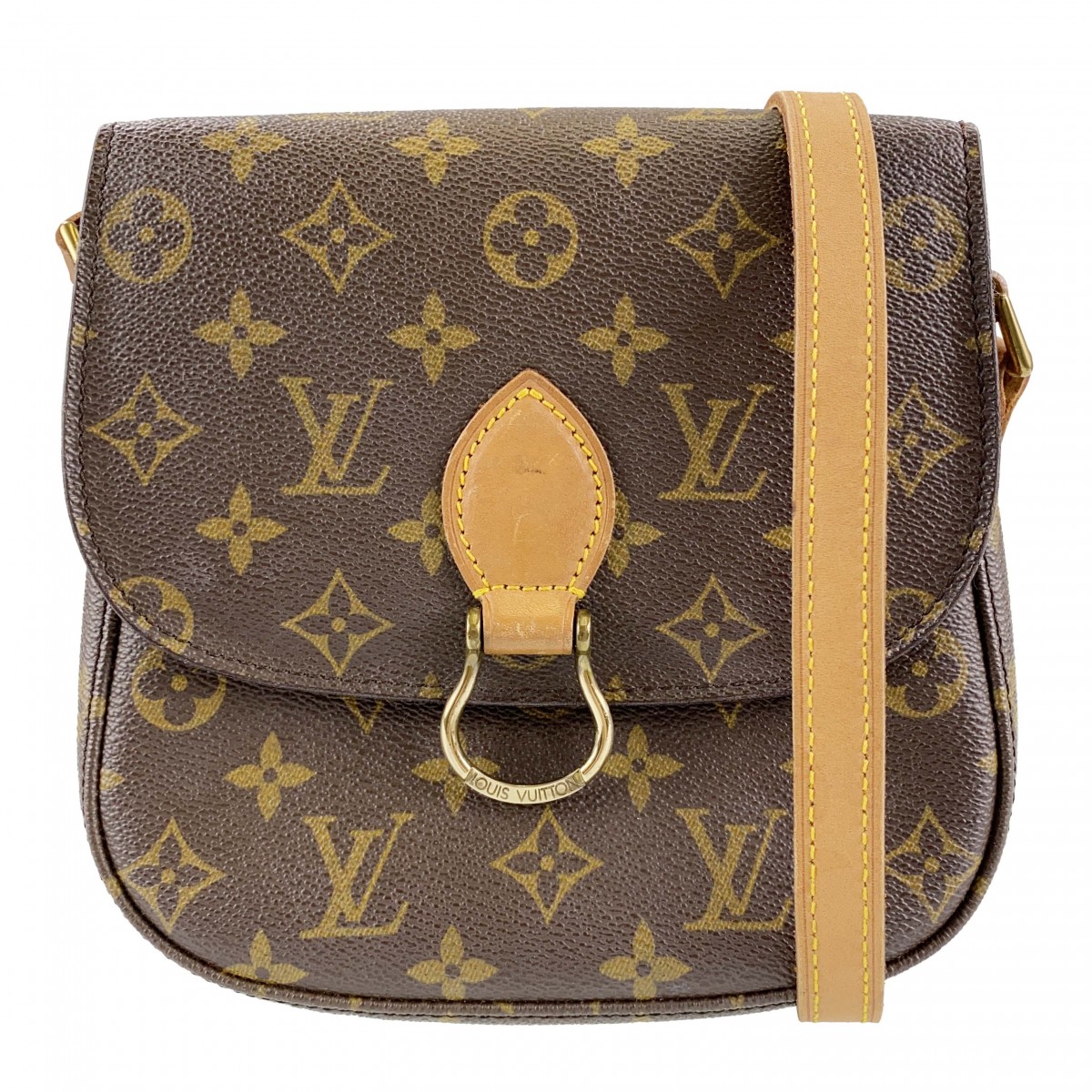 ルイ・ヴィトン モノグラム サンクルーMM ブラウン ショルダーバッグ