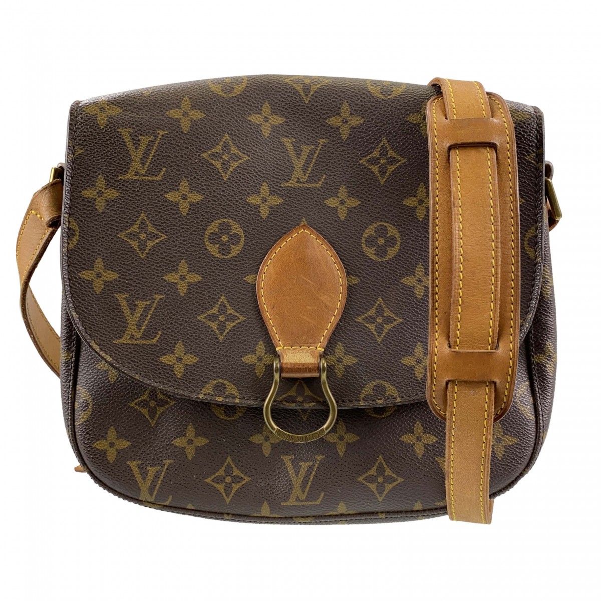 ルイ・ヴィトン モノグラム サンクルーGM ブラウン ショルダーバッグ